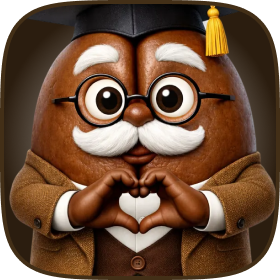 Professor Bean making a heart gesture with his hands